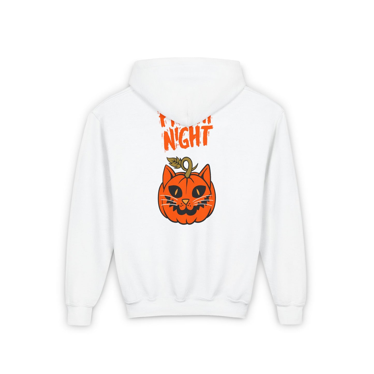 Kids Halloween Cat Hoodie - Happy Halloween & Fright Night Design