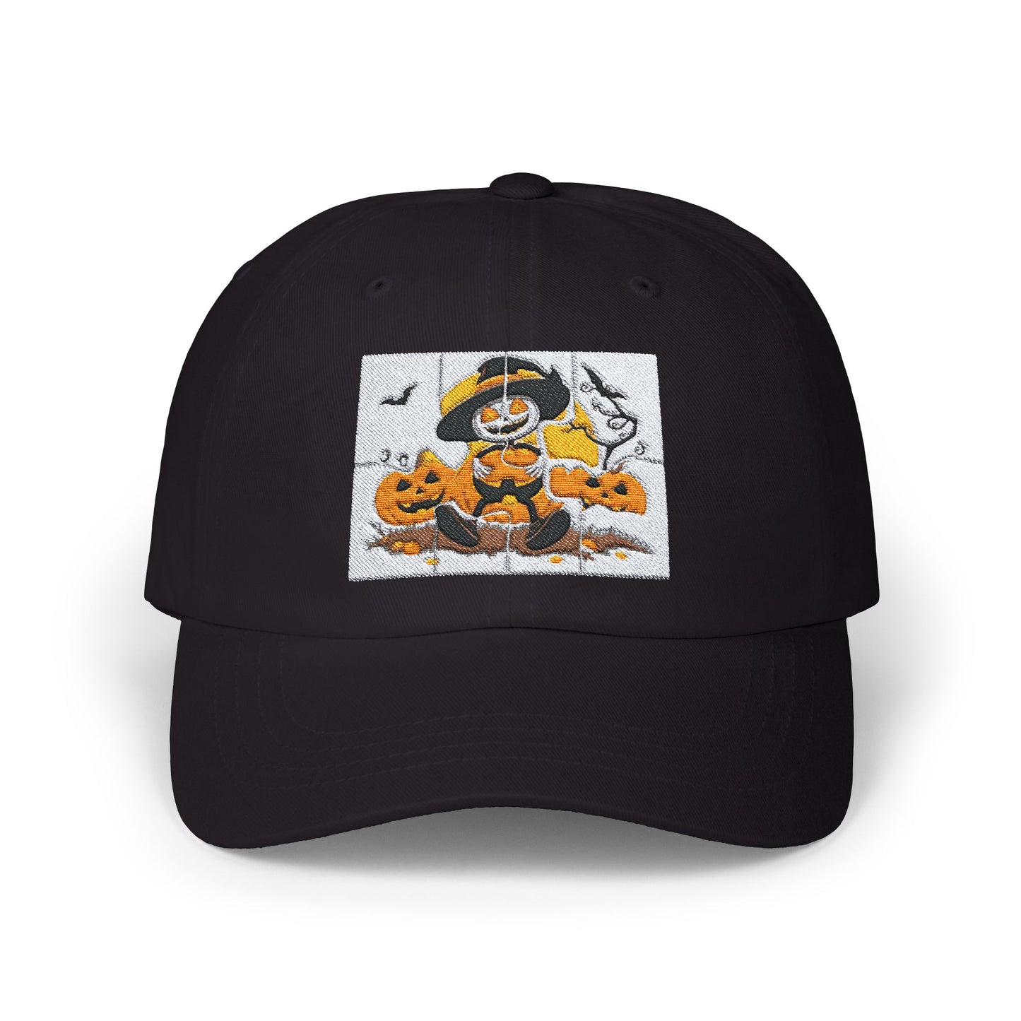 Classic Halloween Dad Cap with Pumpkin Design