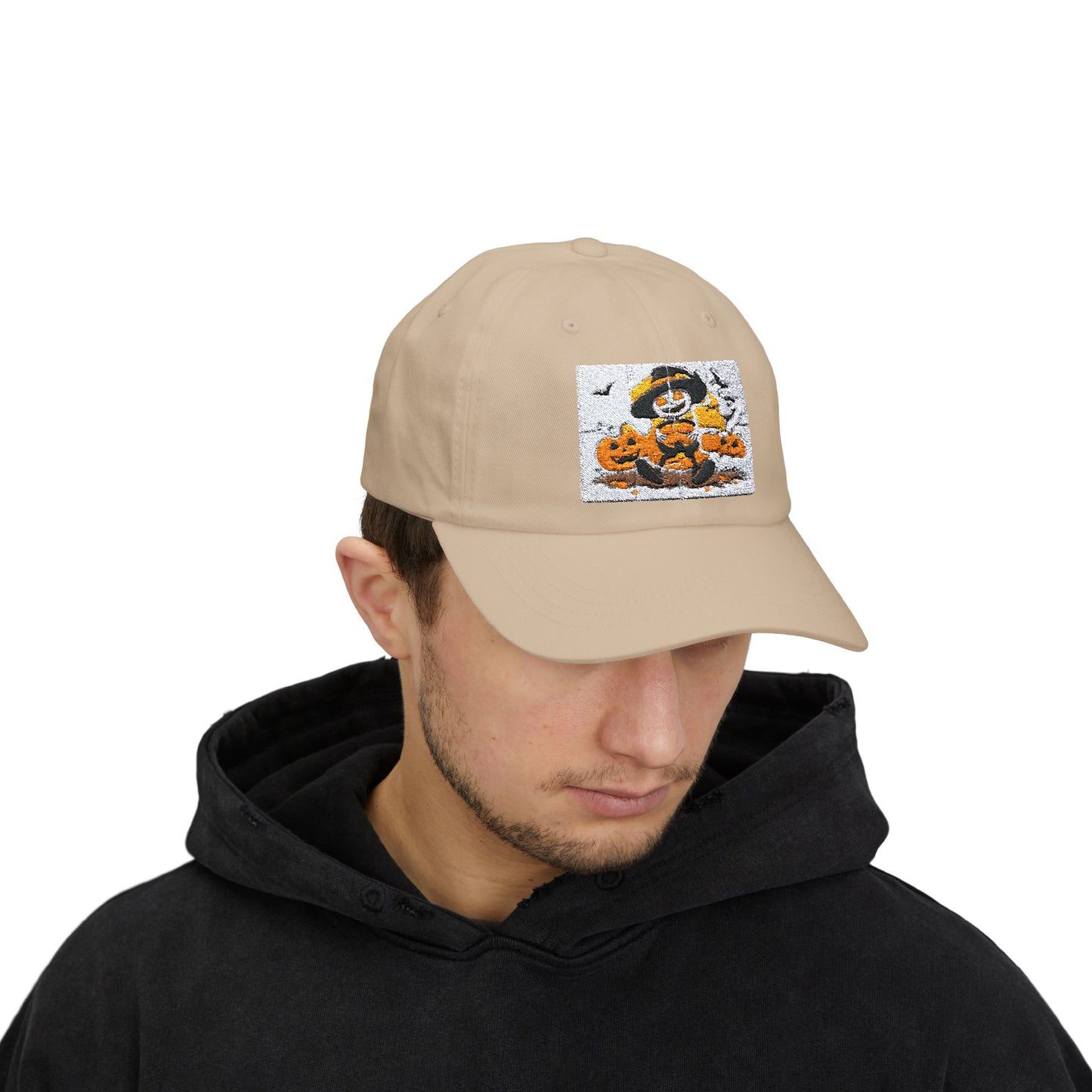 Classic Halloween Dad Cap with Pumpkin Design