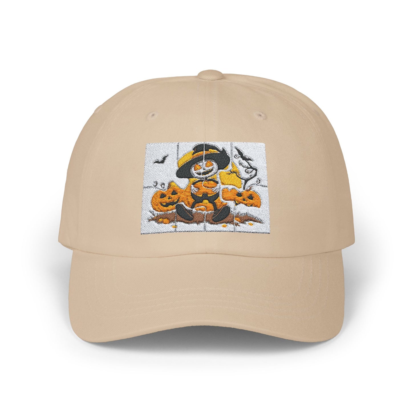 Classic Halloween Dad Cap with Pumpkin Design