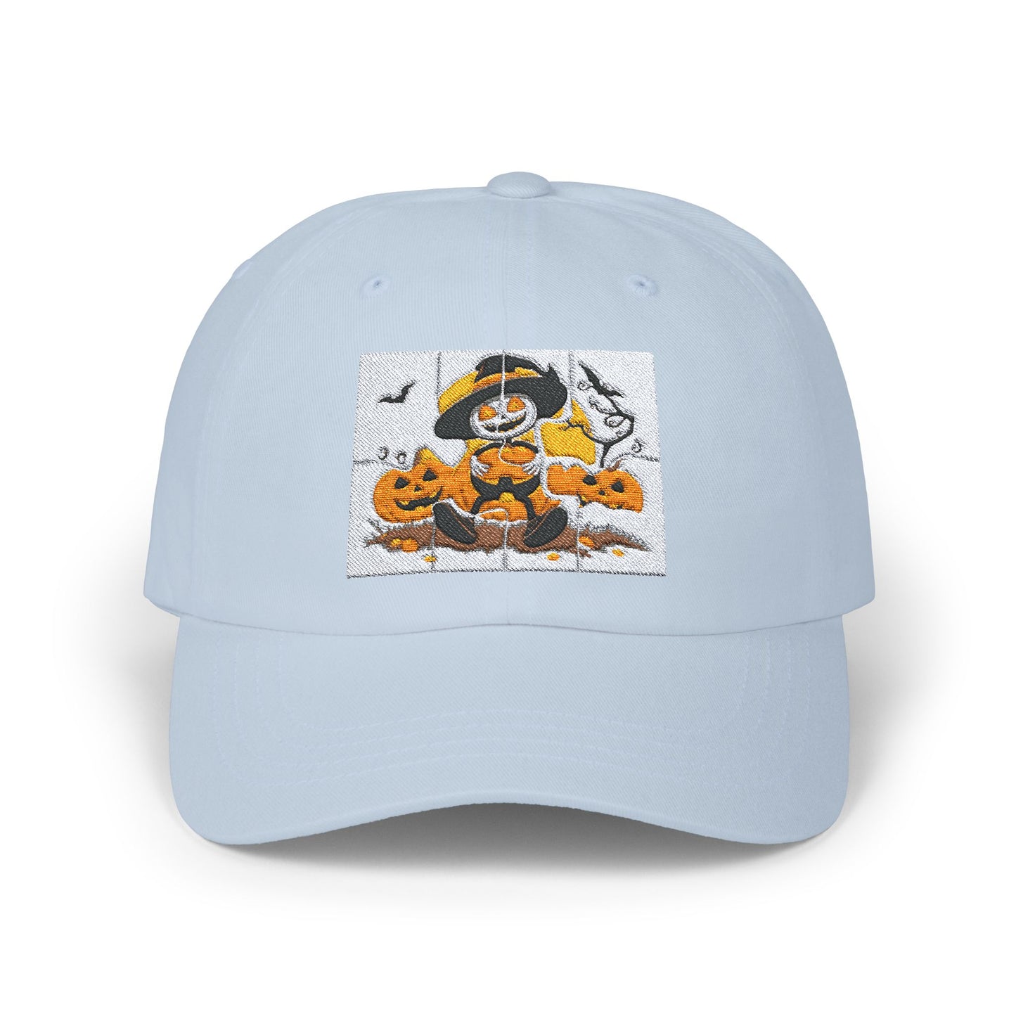 Classic Halloween Dad Cap with Pumpkin Design