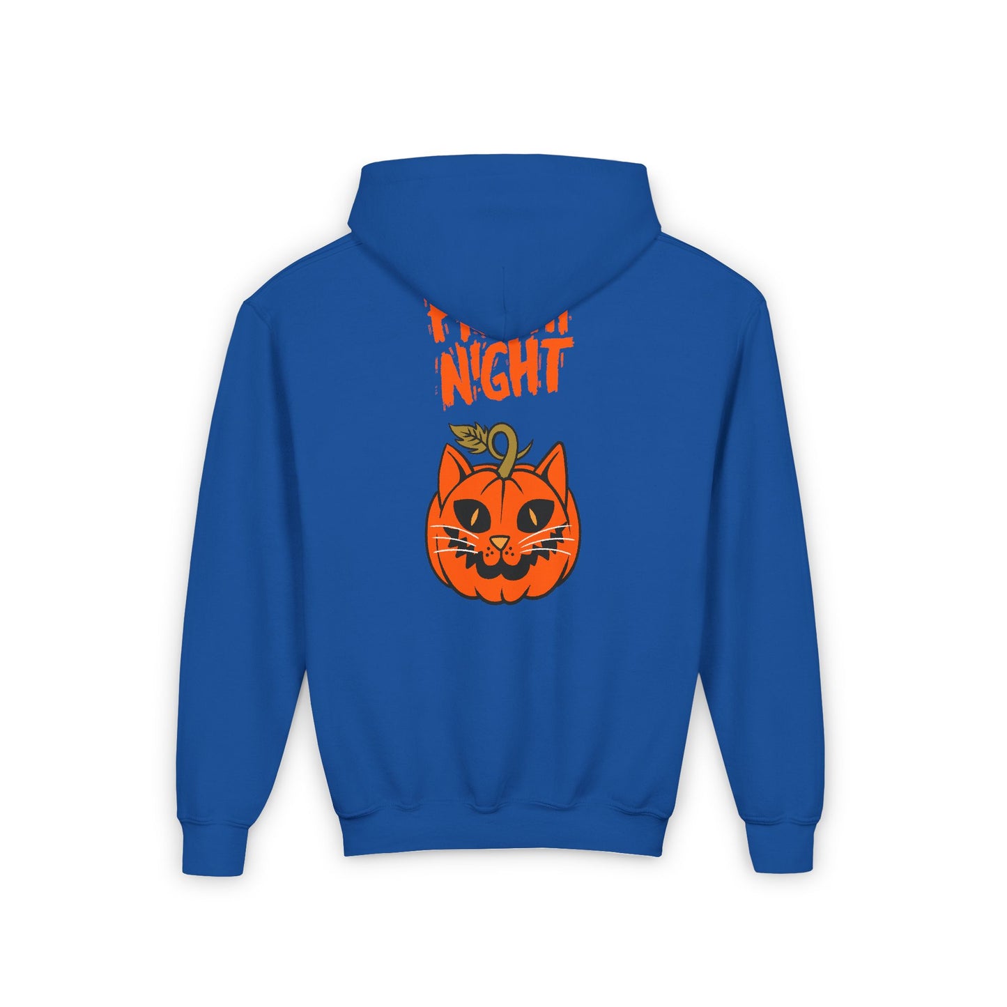 Kids Halloween Cat Hoodie - Happy Halloween & Fright Night Design