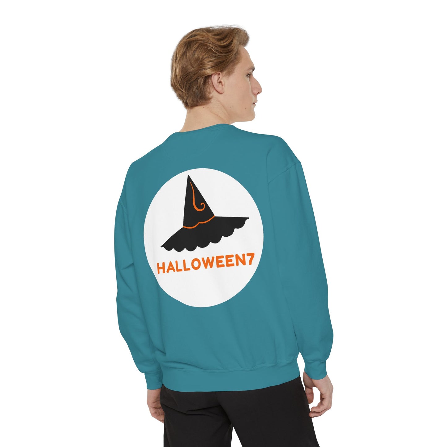 Halloween Best Costume Sweatshirt - Unisex Garment-Dyed