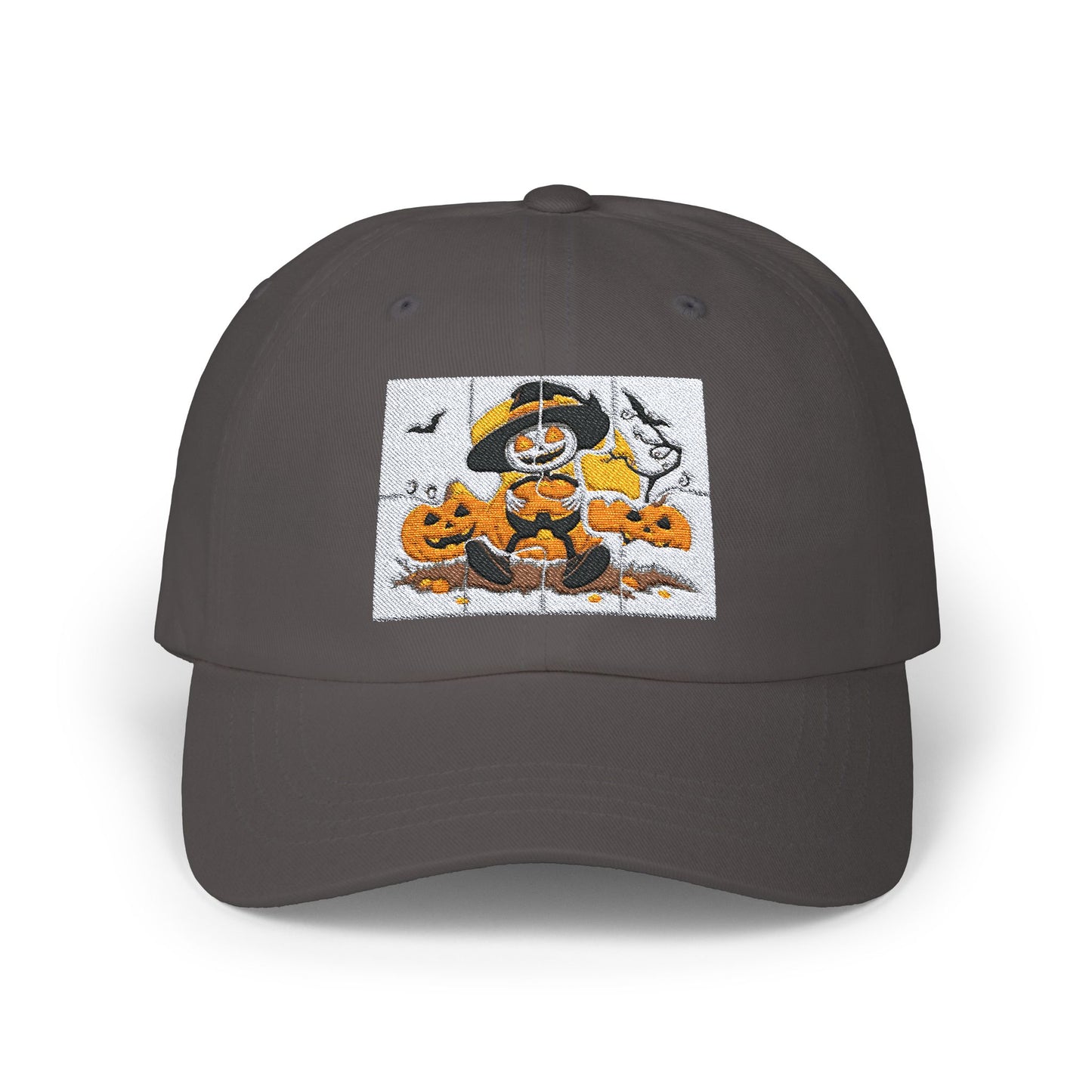 Classic Halloween Dad Cap with Pumpkin Design