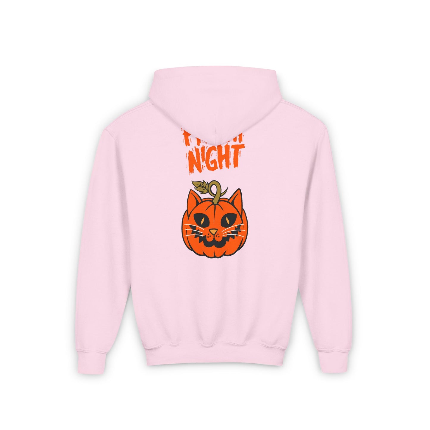 Kids Halloween Cat Hoodie - Happy Halloween & Fright Night Design