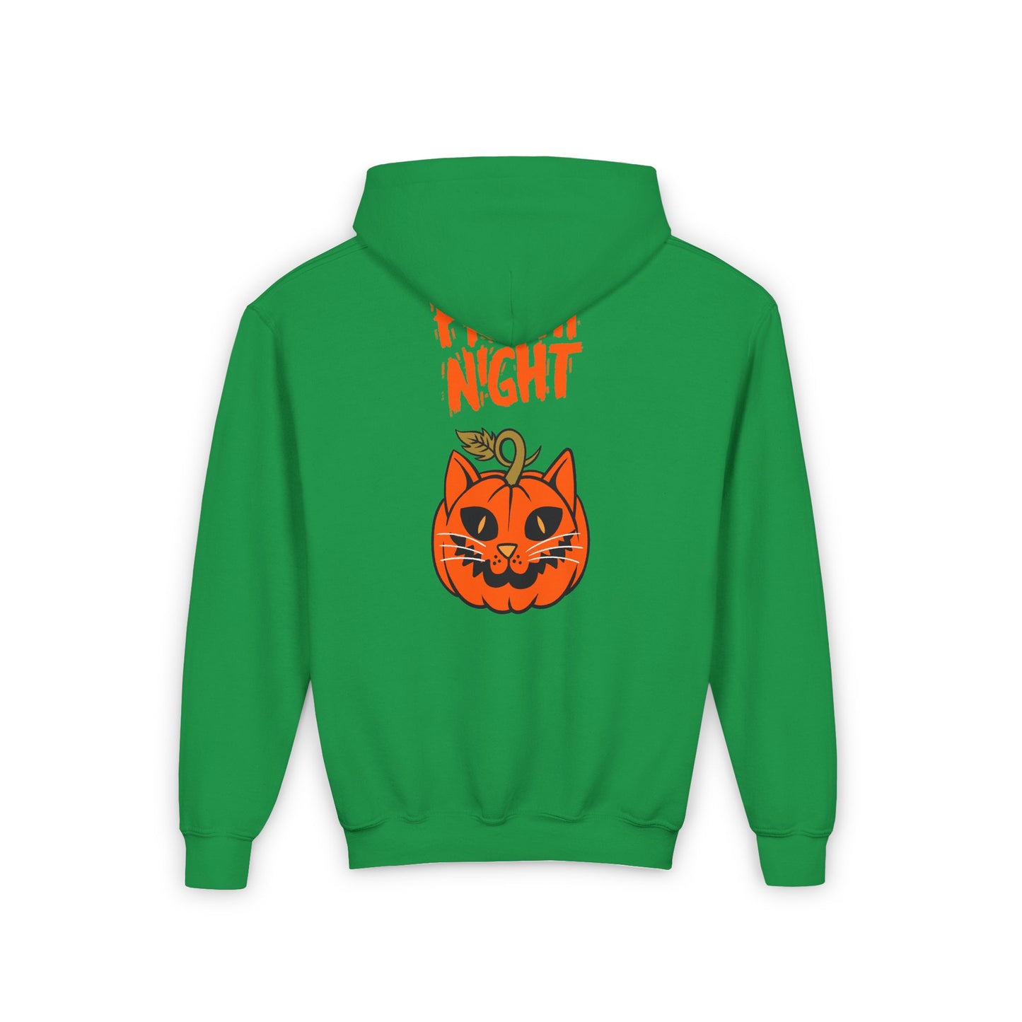 Kids Halloween Cat Hoodie - Happy Halloween & Fright Night Design