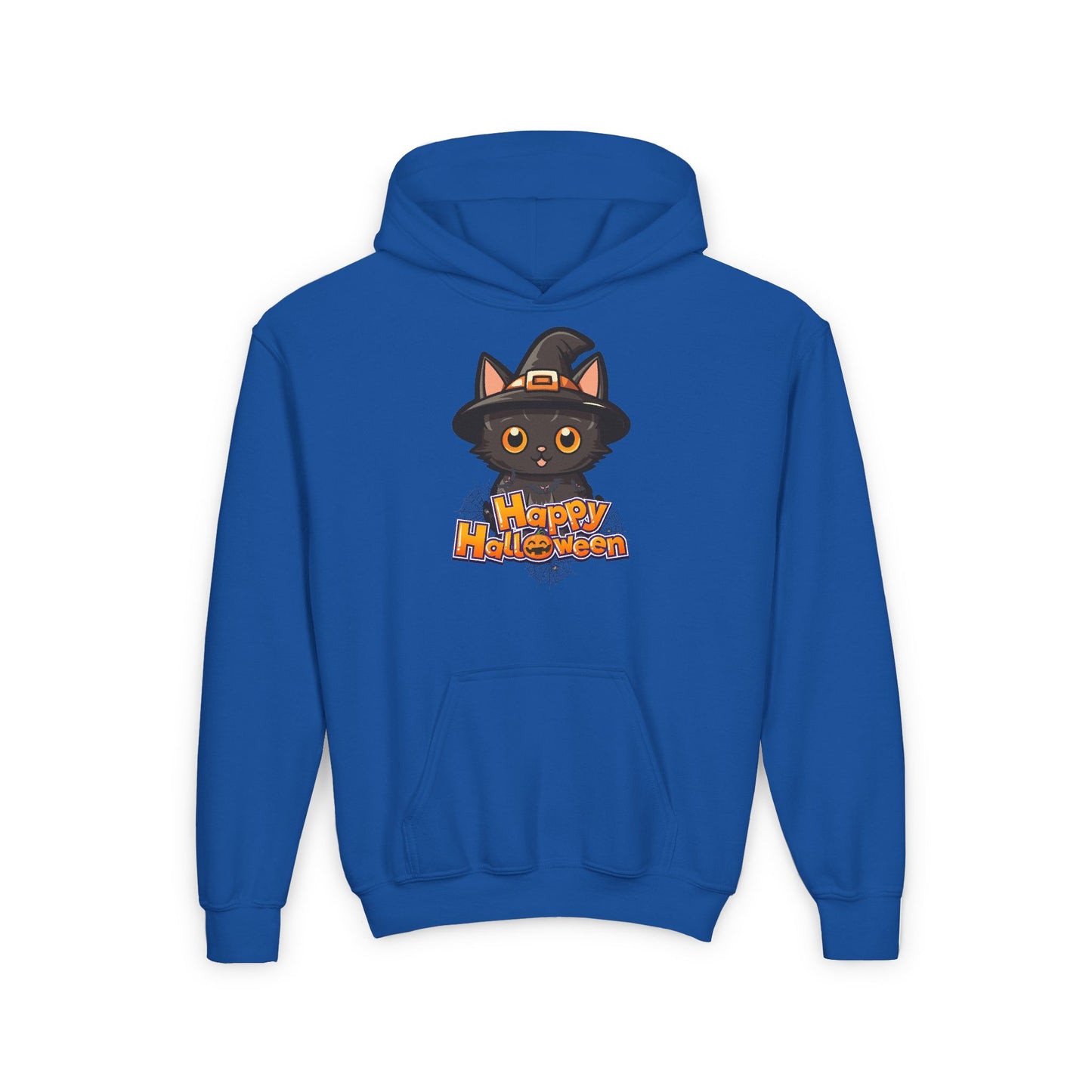 Kids Halloween Cat Hoodie - Happy Halloween & Fright Night Design