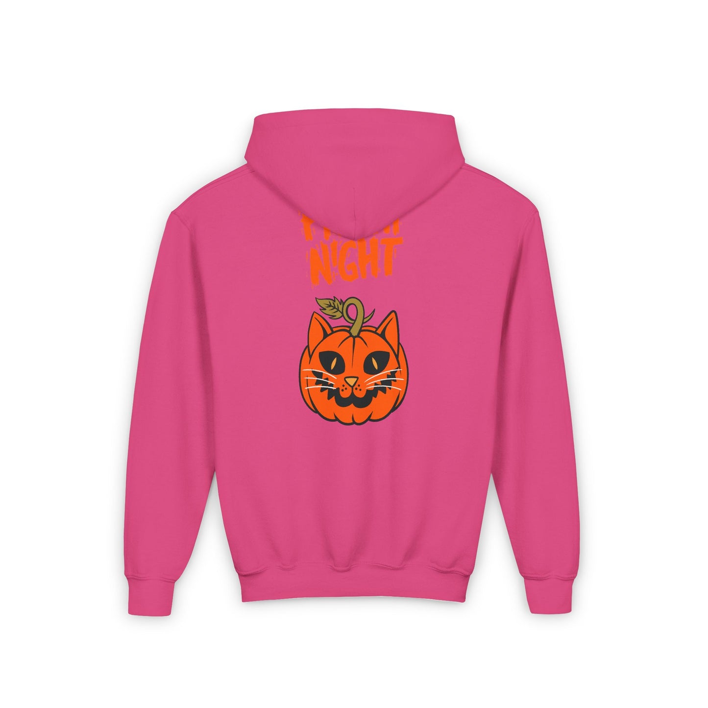 Kids Halloween Cat Hoodie - Happy Halloween & Fright Night Design