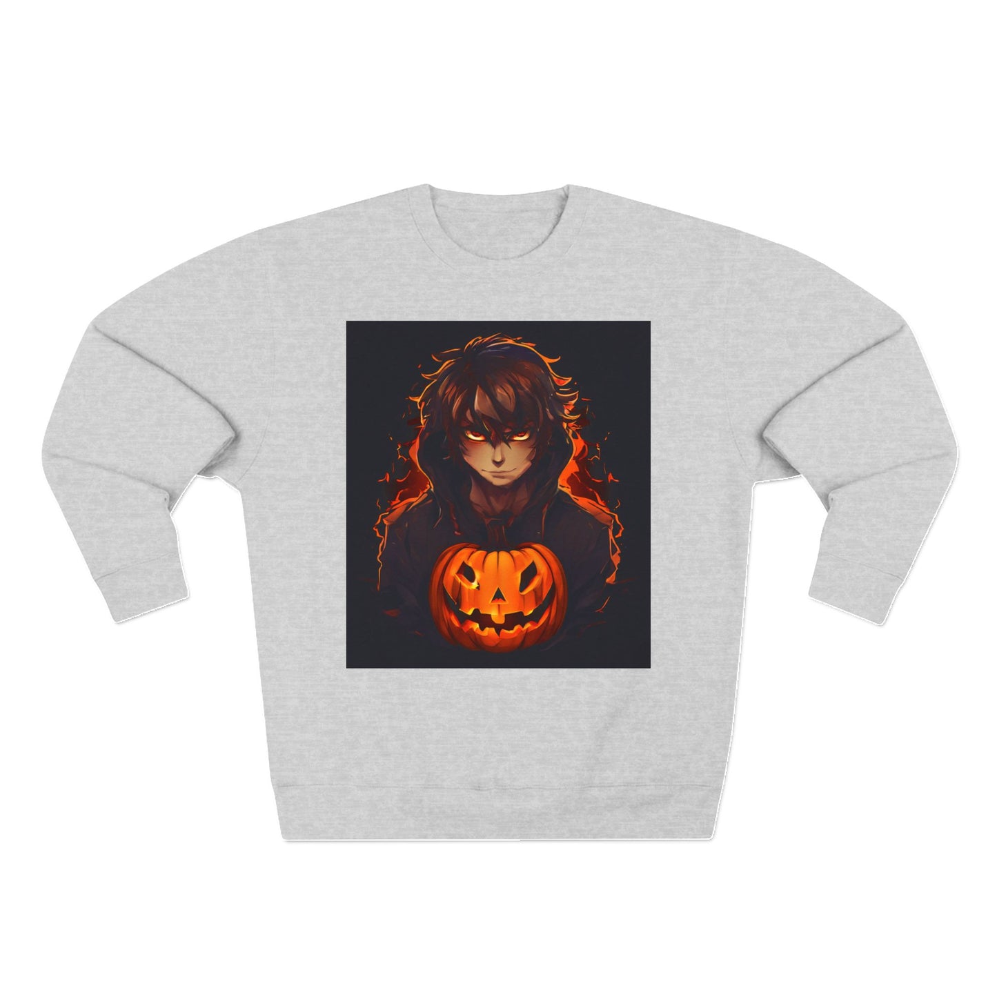 Halloween Vampire Pumpkin Unisex Crewneck Sweatshirt