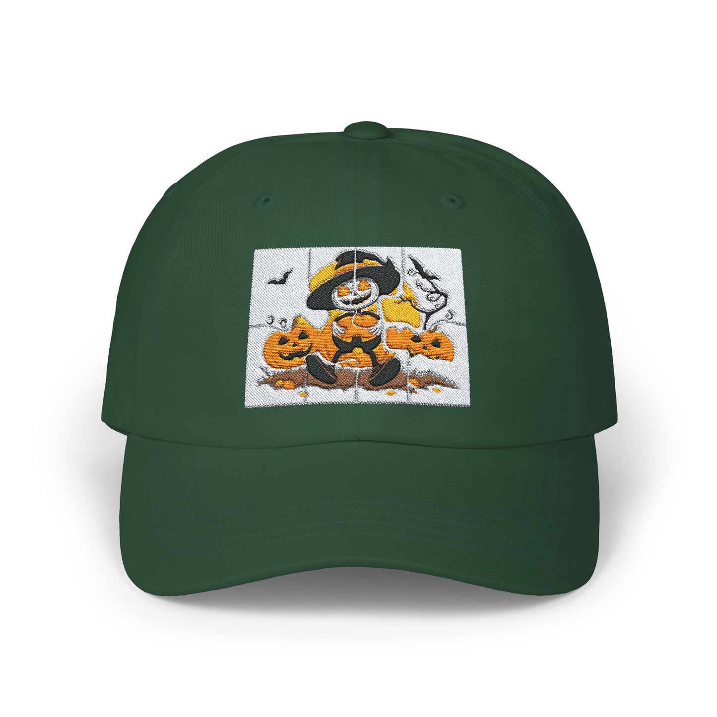 Classic Halloween Dad Cap with Pumpkin Design