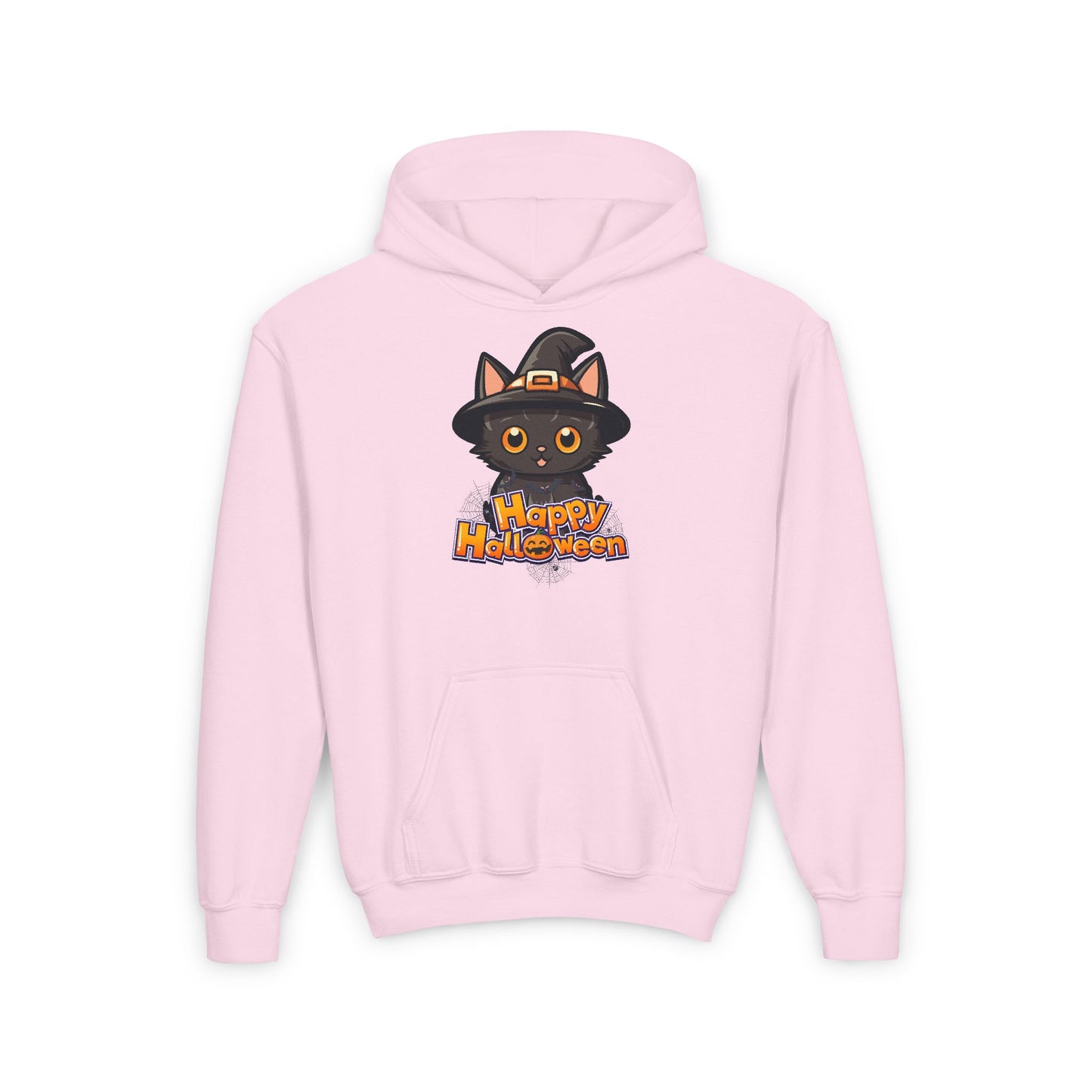 Kids Halloween Cat Hoodie - Happy Halloween & Fright Night Design