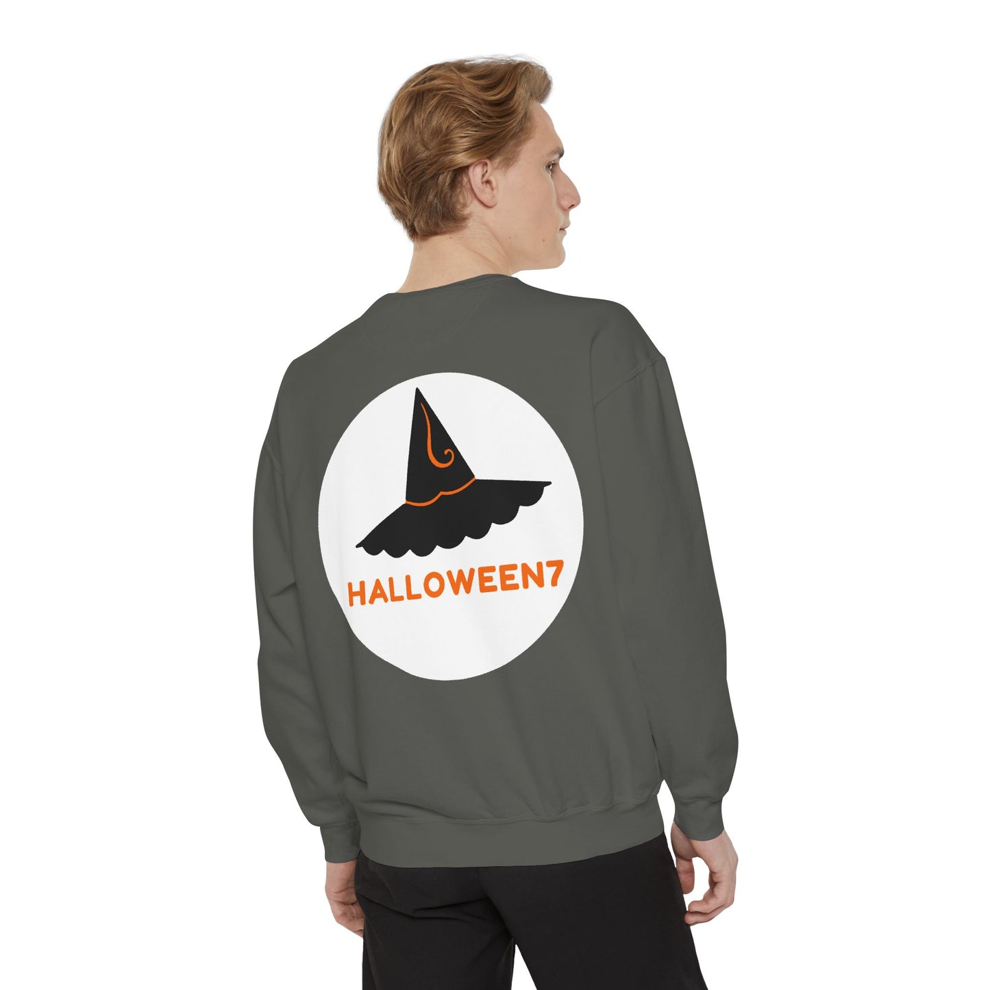 Halloween Best Costume Sweatshirt - Unisex Garment-Dyed