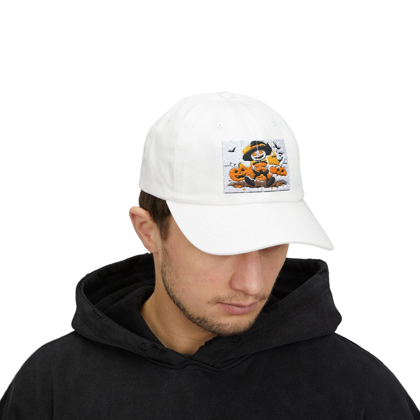 Classic Halloween Dad Cap with Pumpkin Design