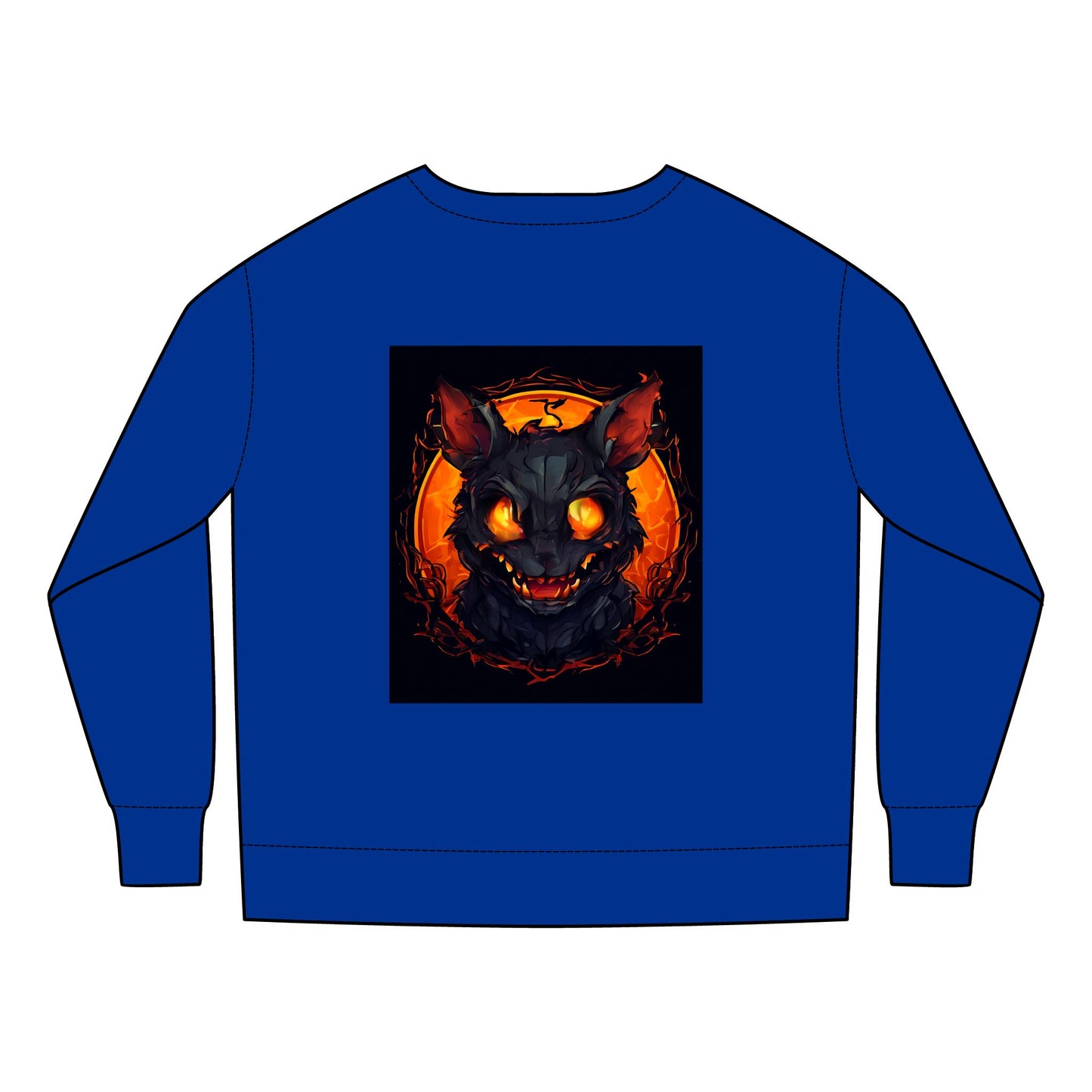 Halloween Toddler Sweatshirt with Spooky Cat Design