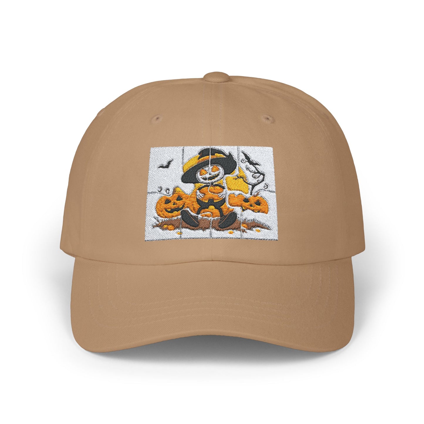 Classic Halloween Dad Cap with Pumpkin Design