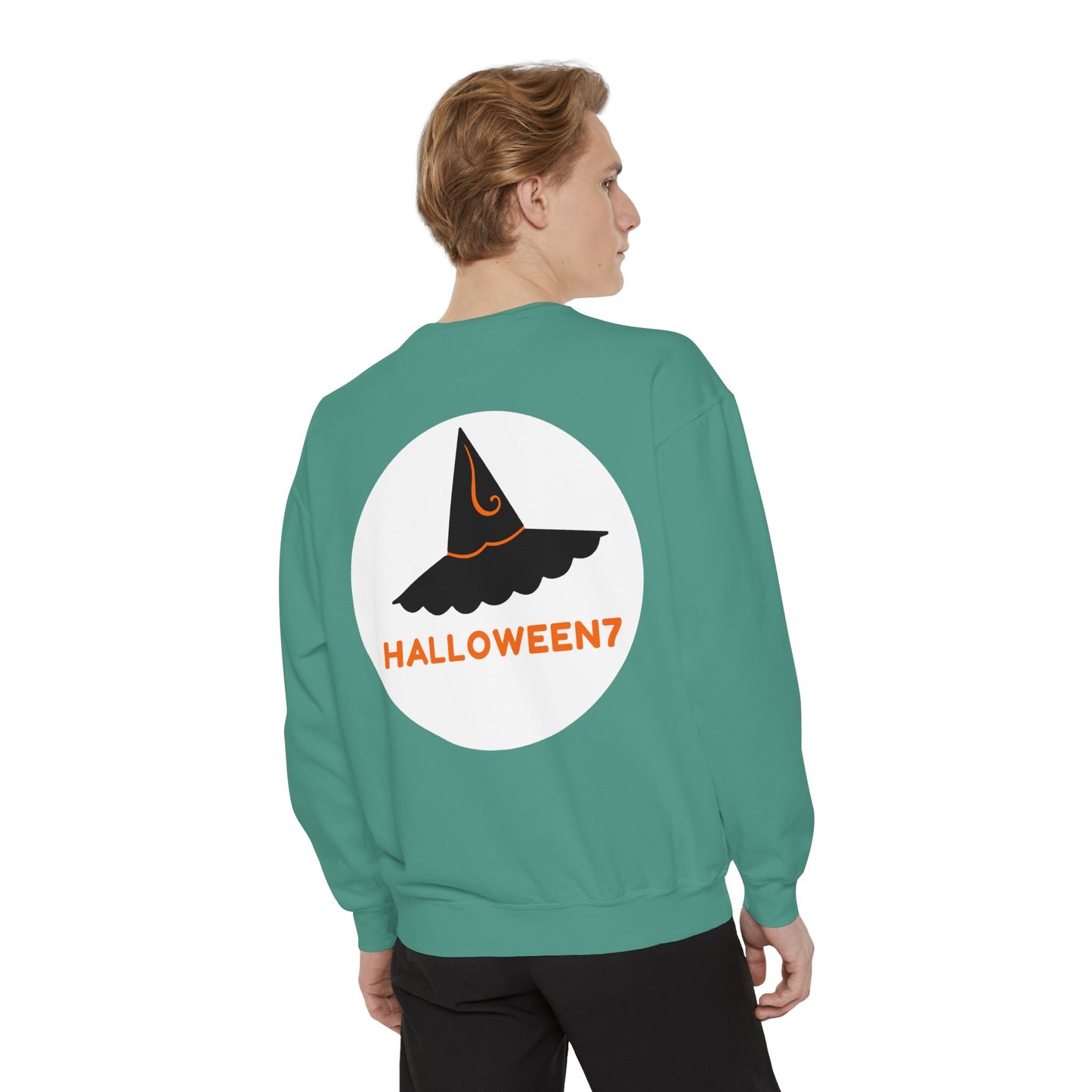 Halloween Best Costume Sweatshirt - Unisex Garment-Dyed