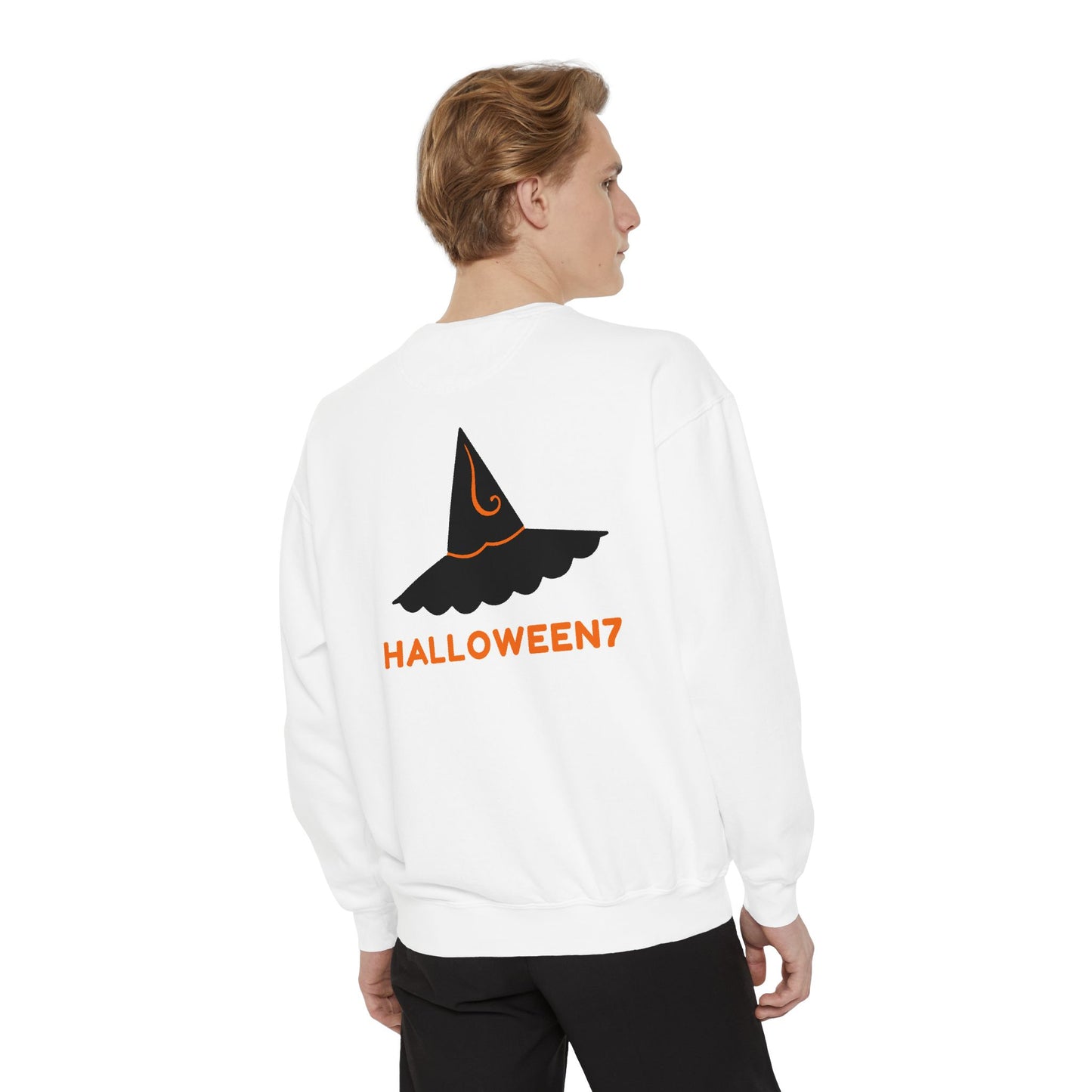 Halloween Best Costume Sweatshirt - Unisex Garment-Dyed