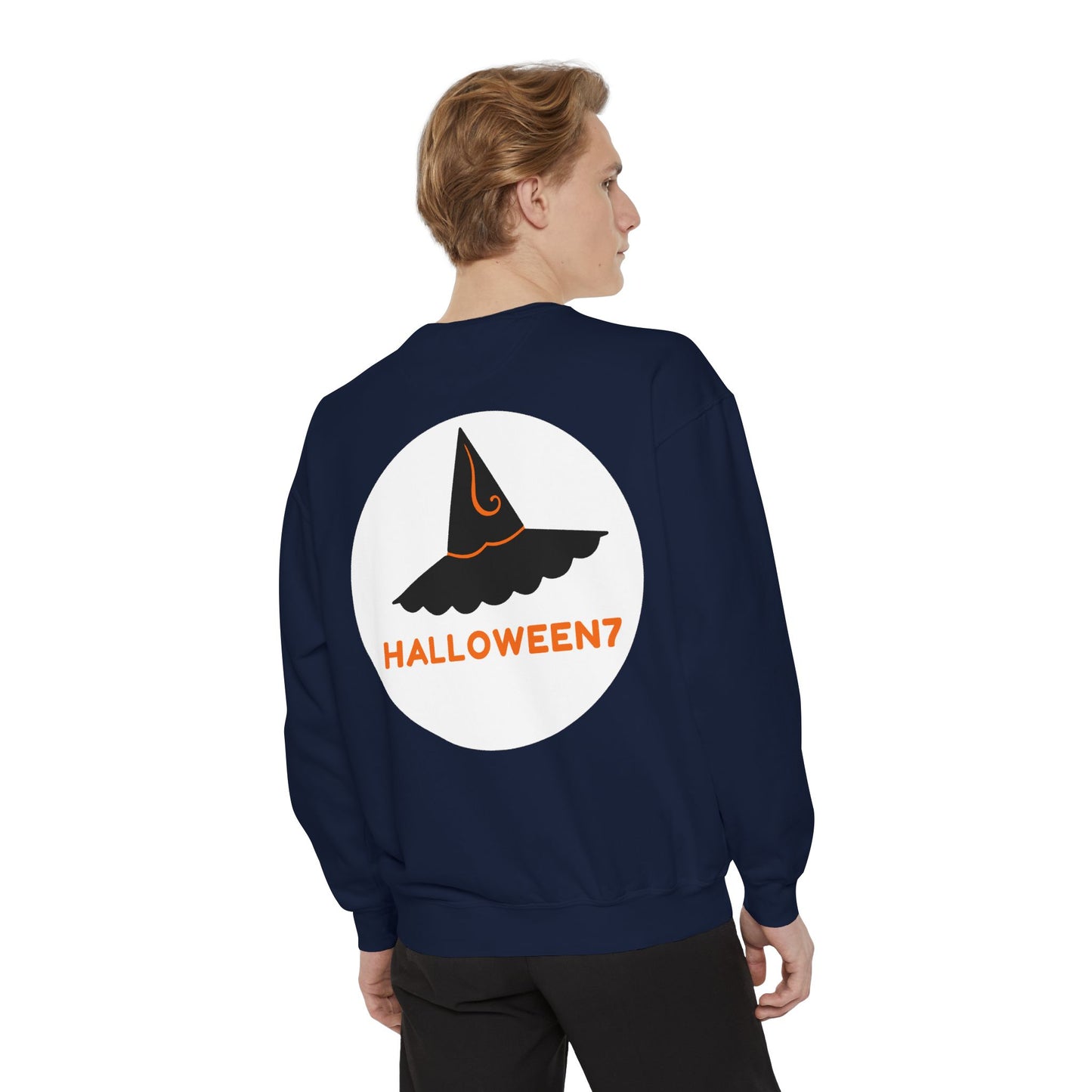 Halloween Best Costume Sweatshirt - Unisex Garment-Dyed