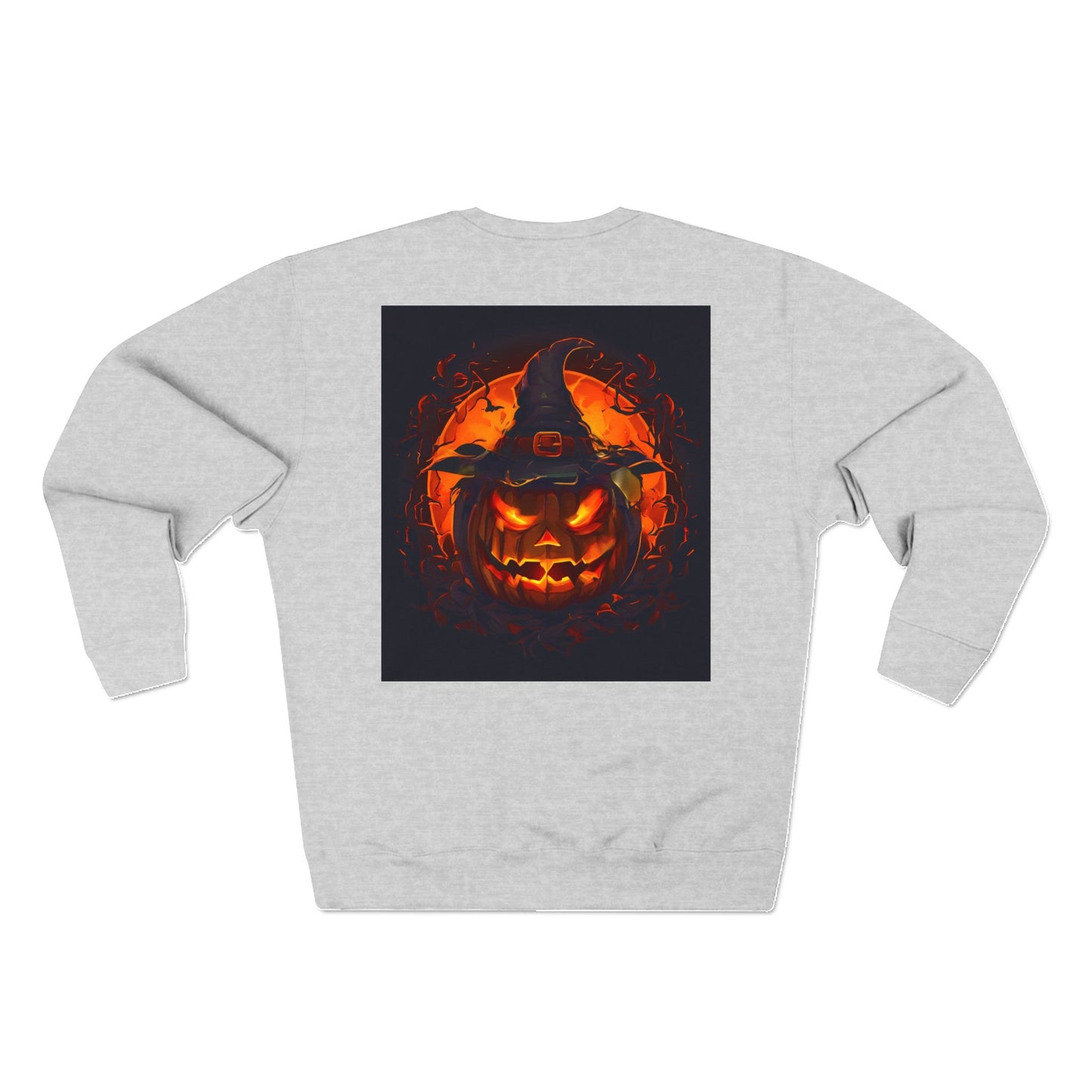 Halloween Vampire Pumpkin Unisex Crewneck Sweatshirt