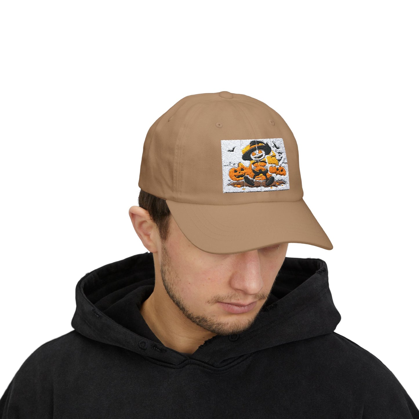 Classic Halloween Dad Cap with Pumpkin Design