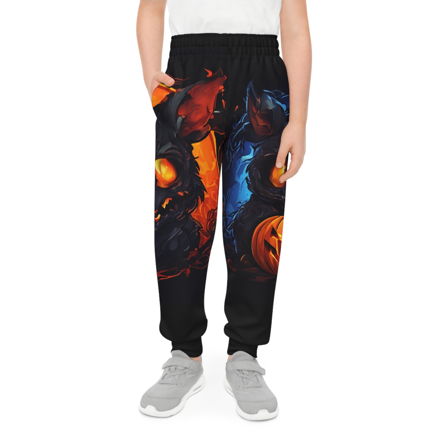 Halloween Youth Joggers with Spooky Design